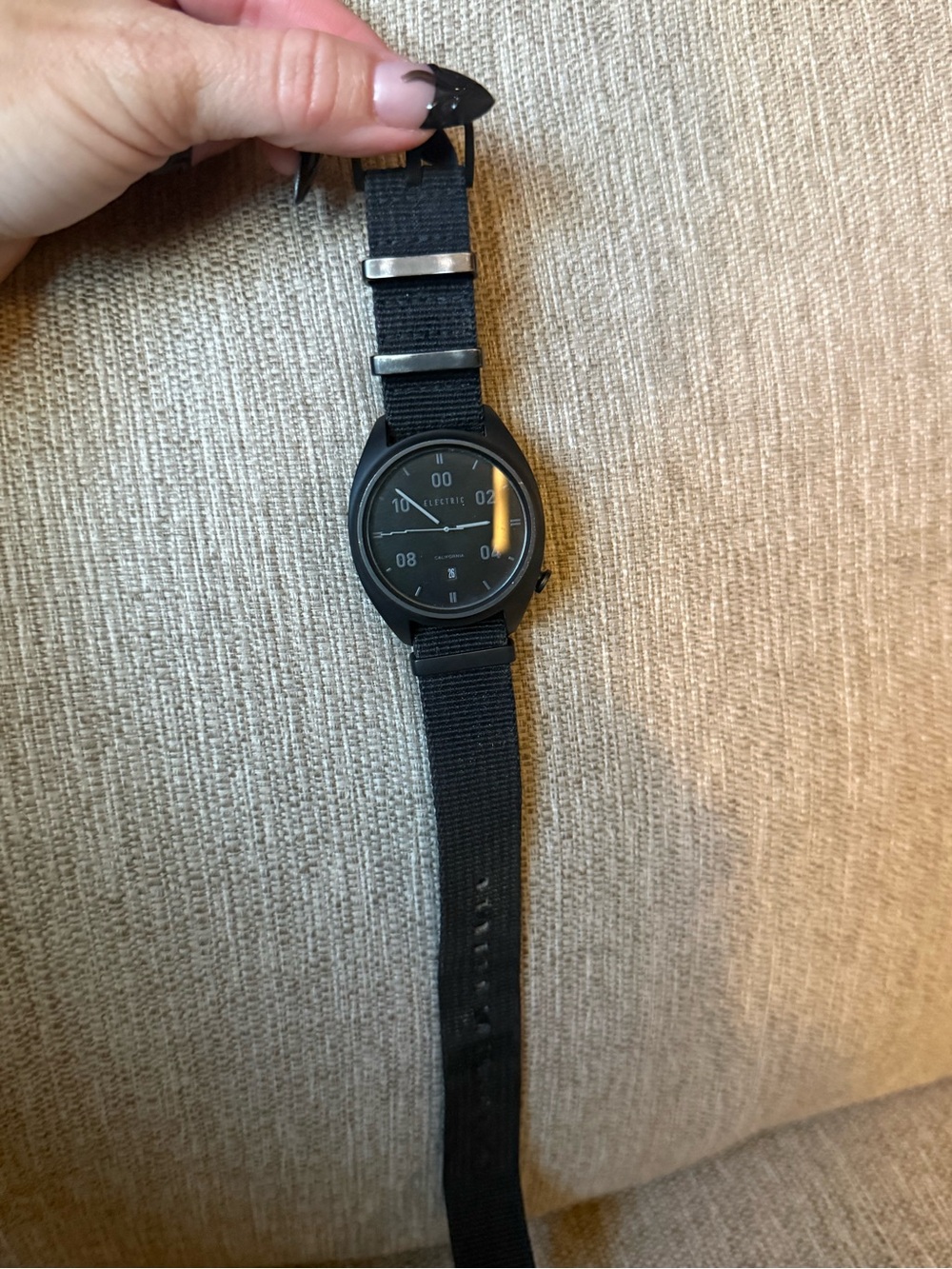 Electric Family Black Minimal Field Watch